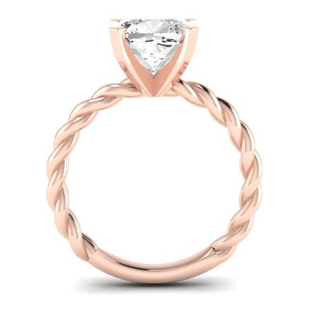 Balsam Diamond Matching Band Only (does Not Include Engagement Ring) For Ring With Cushion Center rosegold