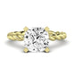 Balsam Diamond Matching Band Only (does Not Include Engagement Ring) For Ring With Cushion Center yellowgold