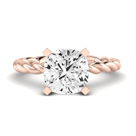 Balsam Diamond Matching Band Only (does Not Include Engagement Ring) For Ring With Cushion Center rosegold