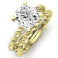 Balsam Diamond Matching Band Only (does Not Include Engagement Ring) For Ring With Cushion Center yellowgold