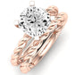 Balsam Diamond Matching Band Only (does Not Include Engagement Ring) For Ring With Cushion Center rosegold