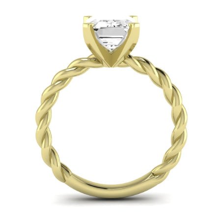 Balsam Diamond Matching Band Only ( Engagement Ring Not Included)   For Ring With Emerald Center yellowgold