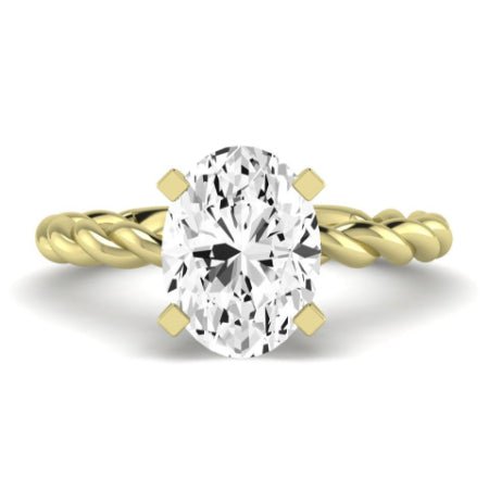 Balsam Diamond Matching Band Only ( Engagement Ring Not Included)  For Ring With Oval Center yellowgold