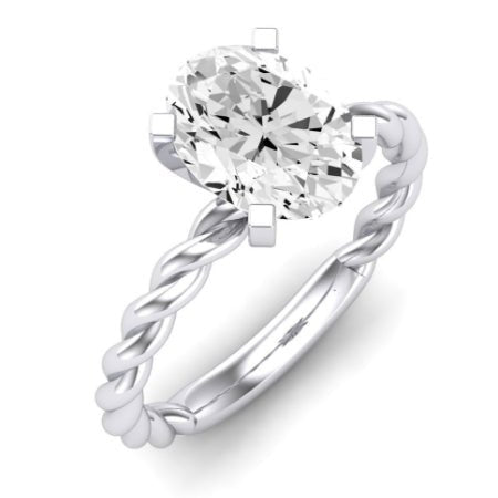 Balsam Diamond Matching Band Only ( Engagement Ring Not Included)  For Ring With Oval Center whitegold