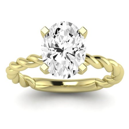 Balsam Diamond Matching Band Only ( Engagement Ring Not Included)  For Ring With Oval Center yellowgold