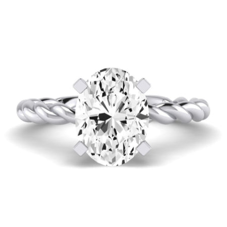 Balsam Diamond Matching Band Only ( Engagement Ring Not Included)  For Ring With Oval Center whitegold