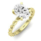 Balsam Diamond Matching Band Only ( Engagement Ring Not Included)  For Ring With Oval Center yellowgold