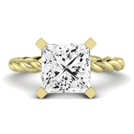 Balsam Diamond Matching Band Only (does Not Include Engagement Ring) For Ring With Princess Center yellowgold