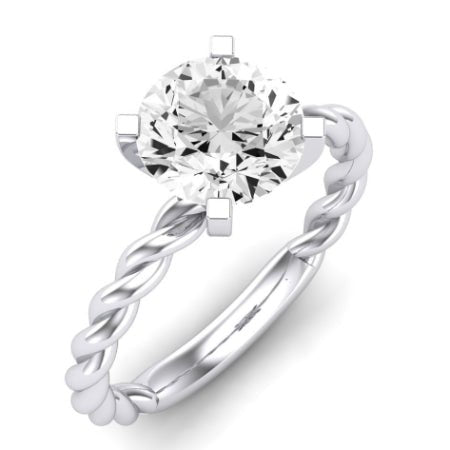 Balsam Diamond Matching Band Only (does Not Include Engagement Ring) For Ring With Round Center whitegold