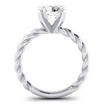 Balsam Diamond Matching Band Only (does Not Include Engagement Ring) For Ring With Round Center whitegold