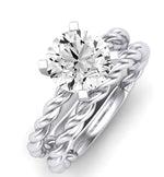 Balsam Diamond Matching Band Only (does Not Include Engagement Ring) For Ring With Round Center whitegold