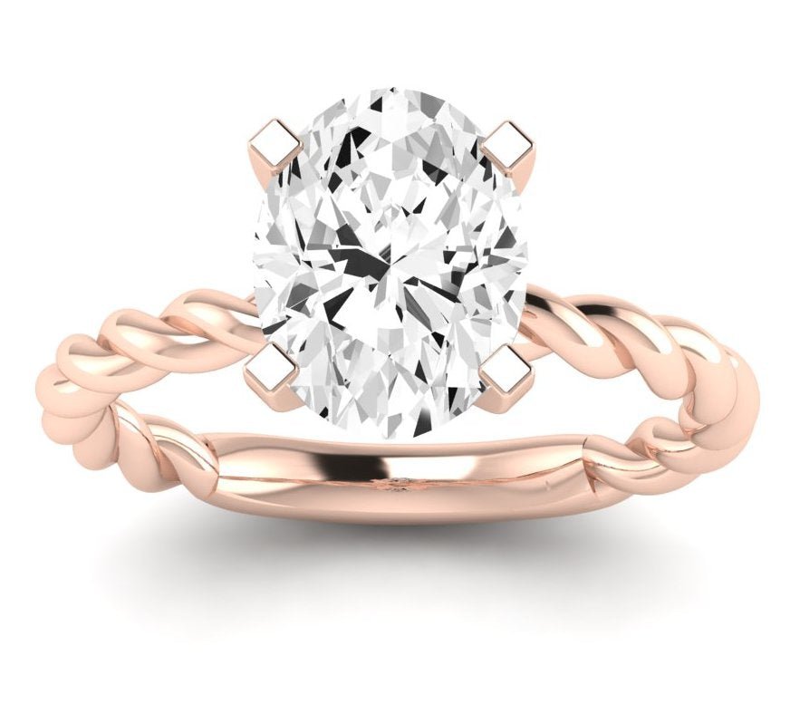 Balsam Oval Diamond Engagement Ring (Lab Grown Igi Cert) rosegold