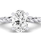 Balsam Oval Diamond Engagement Ring (Lab Grown Igi Cert) whitegold