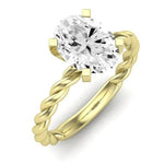 Balsam Oval Moissanite Bridal Set yellowgold