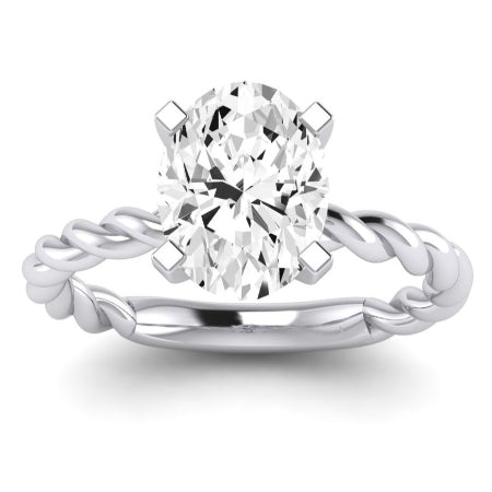 Balsam Oval Moissanite Bridal Set whitegold