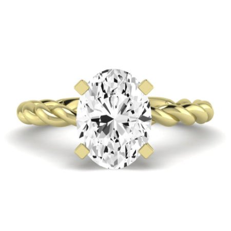 Balsam Oval Moissanite Bridal Set yellowgold