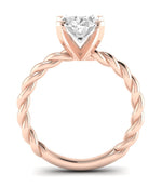 Balsam Oval Moissanite Engagement Ring rosegold