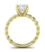 Balsam Oval Moissanite Engagement Ring yellowgold