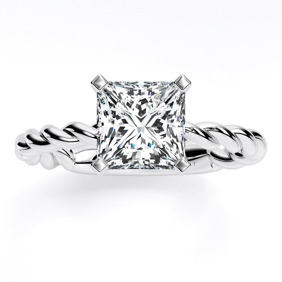 1.00 ct - Balsam - Princess Moissanite Engagement Ring