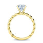 Balsam Round Diamond Bridal Set (Lab Grown Igi Cert) yellowgold