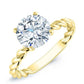 Balsam Round Diamond Bridal Set (Lab Grown Igi Cert) yellowgold