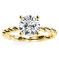 Balsam Round Diamond Engagement Ring (Lab Grown Igi Cert) yellowgold