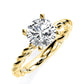 Balsam Round Diamond Engagement Ring (Lab Grown Igi Cert) yellowgold