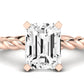 Balsam Emerald Diamond Engagement Ring (Lab Grown Igi Cert) rosegold