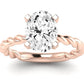 Balsam Oval Diamond Engagement Ring (Lab Grown Igi Cert) rosegold