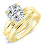 Baneberry Cushion Diamond Bridal Set (Lab Grown Igi Cert) yellowgold