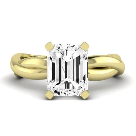 Baneberry Diamond Matching Band Only (does Not Include Engagement Ring)  For Ring With Emerald Center yellowgold