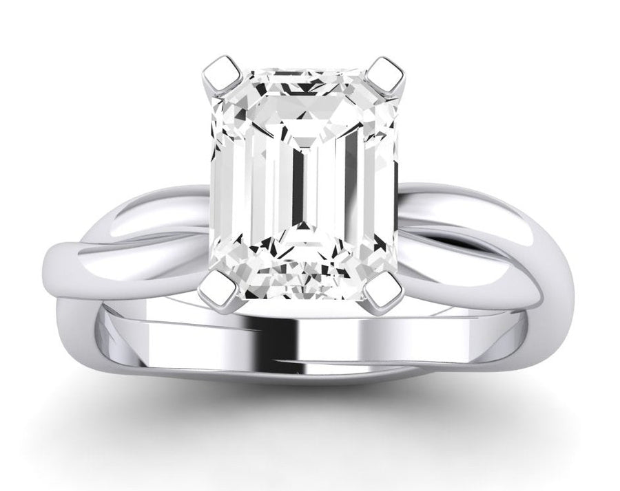 4.00 ct - Baneberry - Emerald Lab Diamond Engagement Ring (IGI Certified)