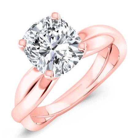 Baneberry Cushion Diamond Bridal Set (Lab Grown Igi Cert) rosegold