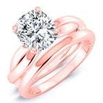 Baneberry Cushion Diamond Bridal Set (Lab Grown Igi Cert) rosegold