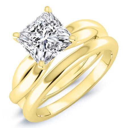 Baneberry Princess Diamond Bridal Set (Lab Grown Igi Cert) yellowgold