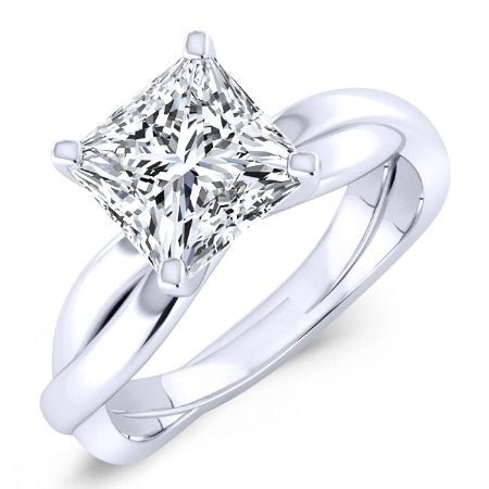2.00 ct - Baneberry - GIA Natural Princess Diamond Engagement Ring