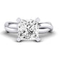 Baneberry Diamond Matching Band Only (does Not Include Engagement Ring)  For Ring With Princess Center whitegold