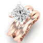 Baneberry Diamond Matching Band Only (does Not Include Engagement Ring)  For Ring With Princess Center rosegold