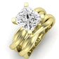 Baneberry Diamond Matching Band Only (does Not Include Engagement Ring)  For Ring With Princess Center yellowgold