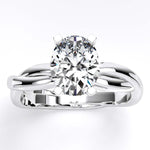 Baneberry Oval Diamond Engagement Ring (Lab Grown Igi Cert) whitegold