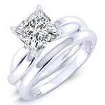 Baneberry Princess Moissanite Bridal Set whitegold