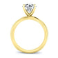 Baneberry Round Moissanite Bridal Set yellowgold