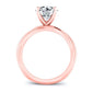 Baneberry Round Moissanite Bridal Set rosegold