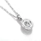 Barb Moissanite Necklace whitegold