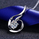 Belen Moissanite Necklace whitegold