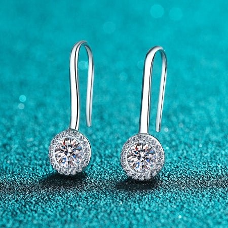 Belinda Moissanite Earrings whitegold