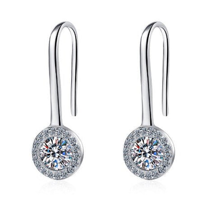 Belinda Moissanite Earrings whitegold