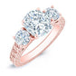 Belladonna Cushion Diamond Bridal Set (Lab Grown Igi Cert) rosegold