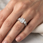 Belladonna - GIA Natural Emerald Diamond Engagement Ring
