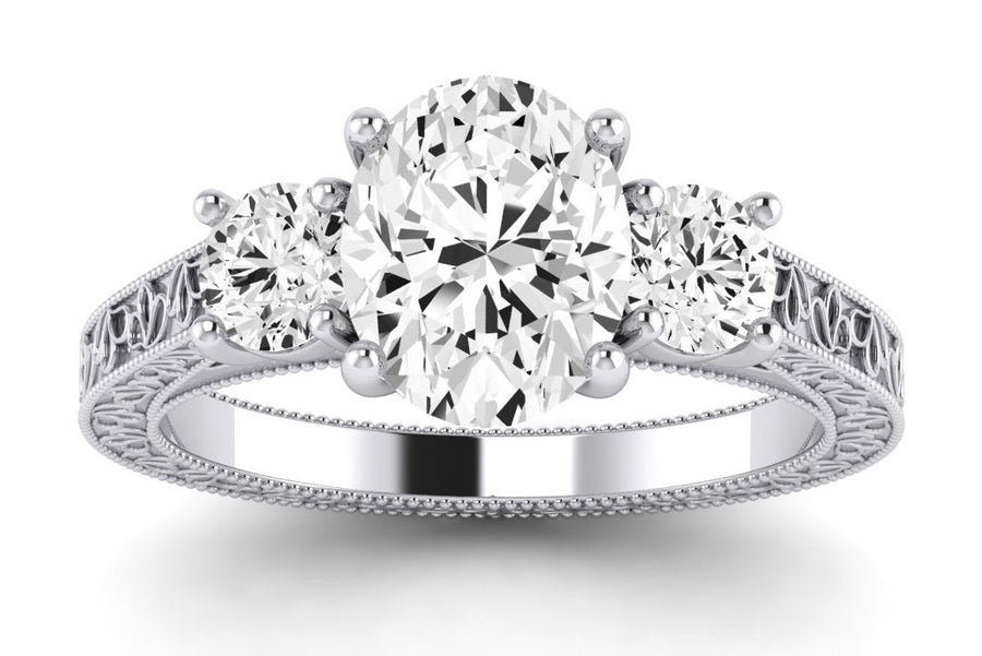 2.00 ct - Belladonna - GIA Natural Oval Diamond Engagement Ring